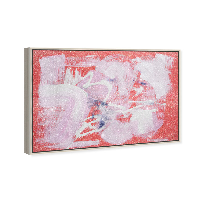 Passion Fruit Berry Blend Canvas Abstract Print by Oliver Gal, 16"H x 24"W, Canvas Unframed