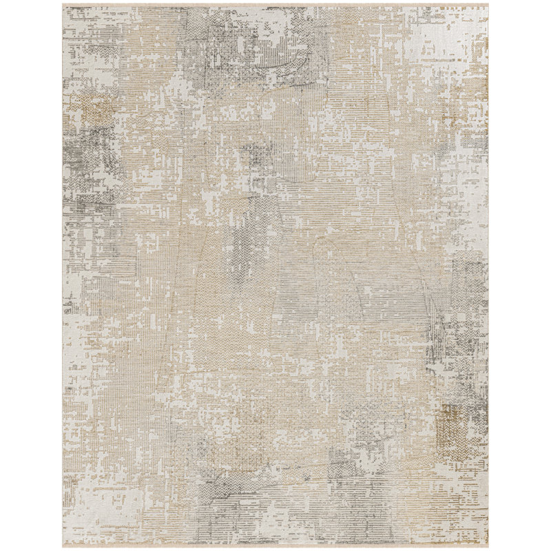 Calvin Klein CK078 Summit 2'2" x 12' Cream Ivory Modern Indoor Rug, Runner 2'2" x 12'