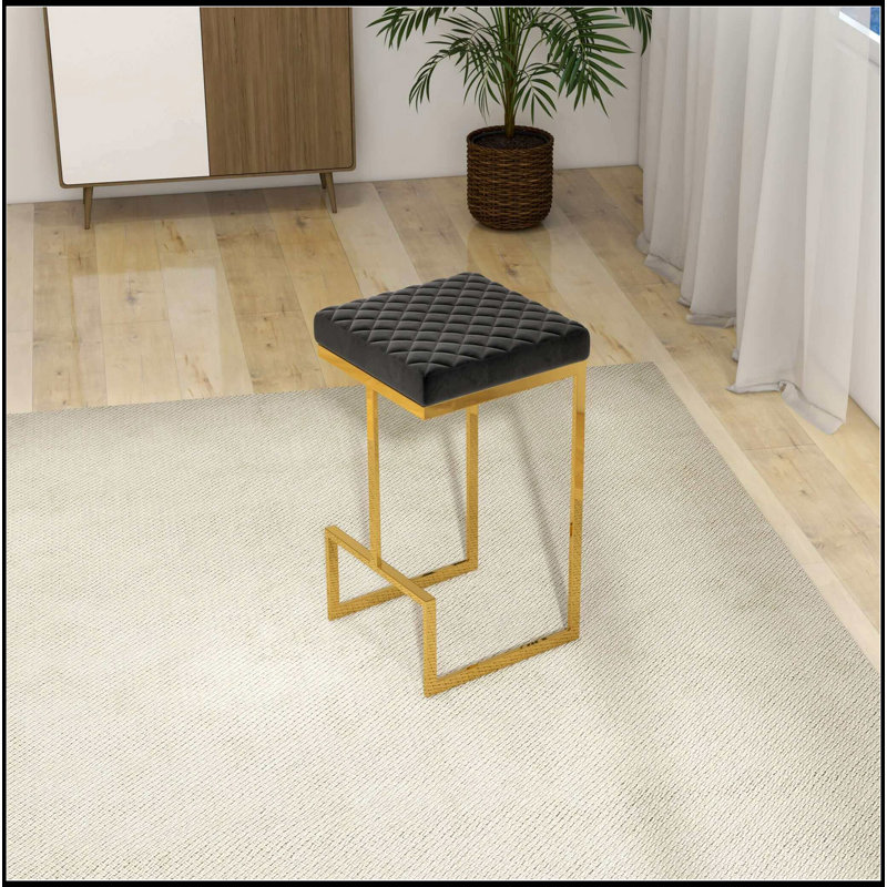 Tabouret rembourré Mid-Century