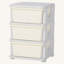 Unité de rangement pour enfants à 3 niveaux, organisateur de jouets avec tiroirs en plastique amovibles, organisateur de rangement de coffre à jouets pour chambre à coucher, chambre de bébé et salle de jeux