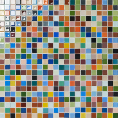 Celeste Grid Glossy Tile
