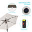 Parasol de marché éclairé 90 po Kanila-1235058437