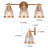 3 - Light Dimmable Modern Gold Vanity Light