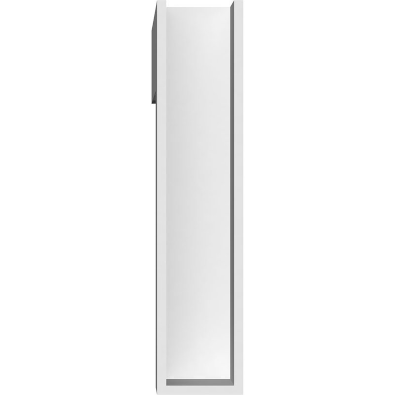 Support standard en PVC de qualité architecturale avec extrémités en bloc Thorton, H 16 po x l 3 po x P 16 po