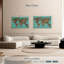 Carte en bois Aliaz turquoise-107961150