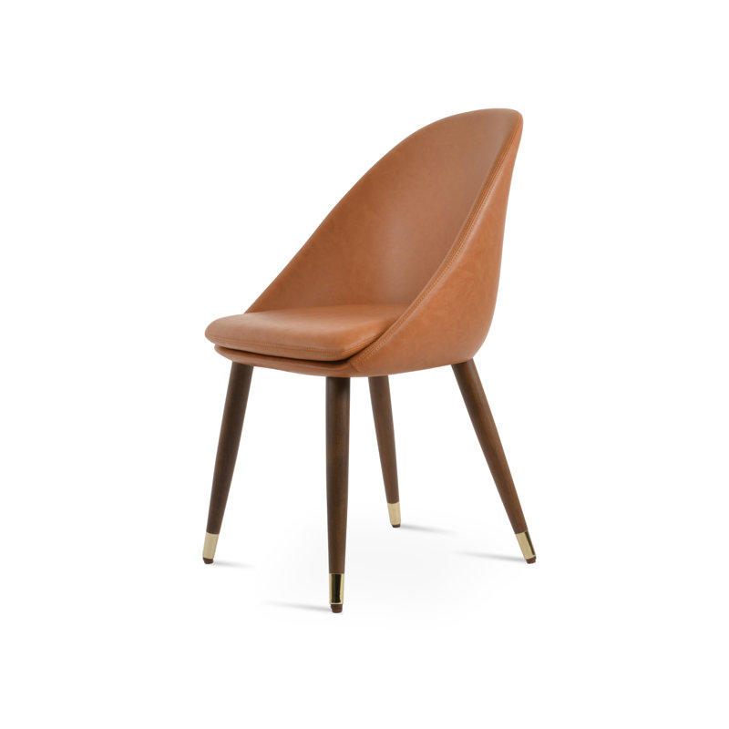 Avanos Unfinished Full Back Side Chair, Caramel