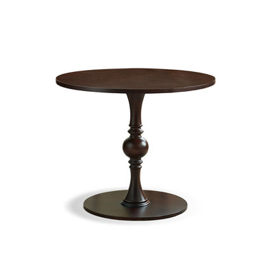 Nut-brown Round Solid Wood Dining table