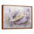 Toile avec cadre brun