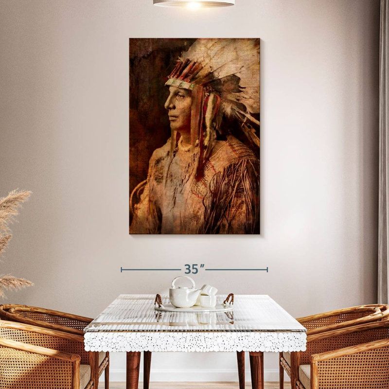 Arikara Warrior, 48" H x 32" W