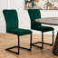 Modern Upholstered Velvet Armless Dining Chair-704867797-723248542