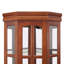 Vitrine de coin avec 5 tablettes réglables et système d'éclairage intégré-1541625046