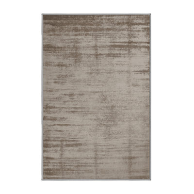 Tapis abstrait gris lavable à la machine
