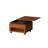 23.62"Brown Solid Wood Boxwood Coffee Table