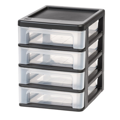 Rangement de bureau empilable en plastique IRIS