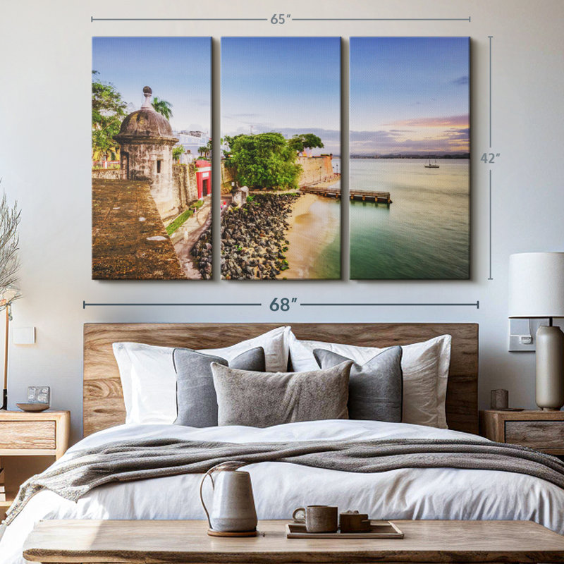 «Coast Of San Juan» sur toile, H 42 po x l 65 po x P 1,25 po