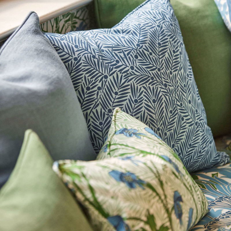 Bedford Park Yew & Aril Fabric, Teal