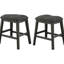 Chaises de salle à manger modernes de 2 - bois massif avec tabourets à coussins-1416128140-1416128141
