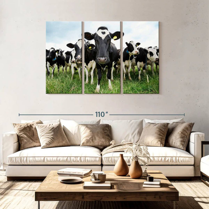 Brampt Holstein Cows, 48" H x 74" W