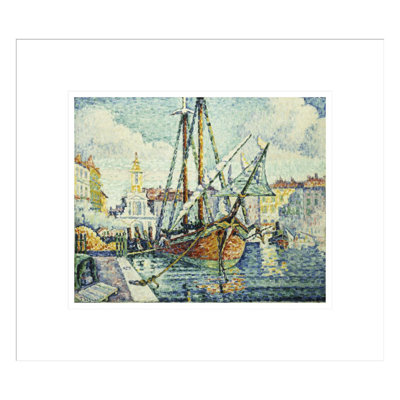 The Port of St. Tropez by Paul Signac - Framed Giclee Print