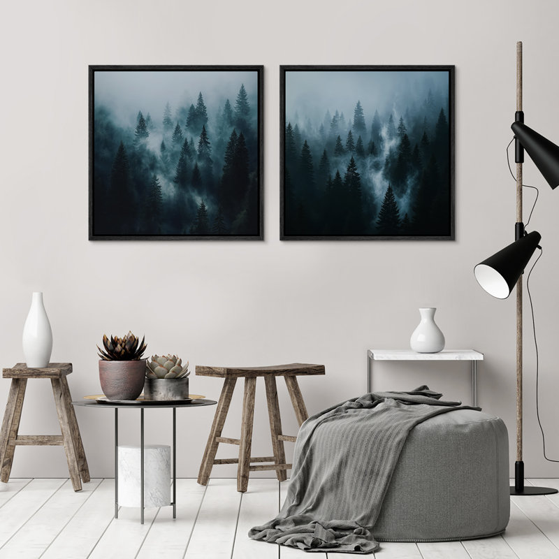 Art mural rétro encadré, beaux-arts, antique classique pour chambre à coucher, H 24 po x l 48 po, Noir