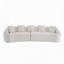 Canapé modulaire incurvé 110 po, canapé-lit en chenille haute densité pour le salon-128965939