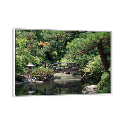 Jardin japonais - reproduction d'art murale encadrée