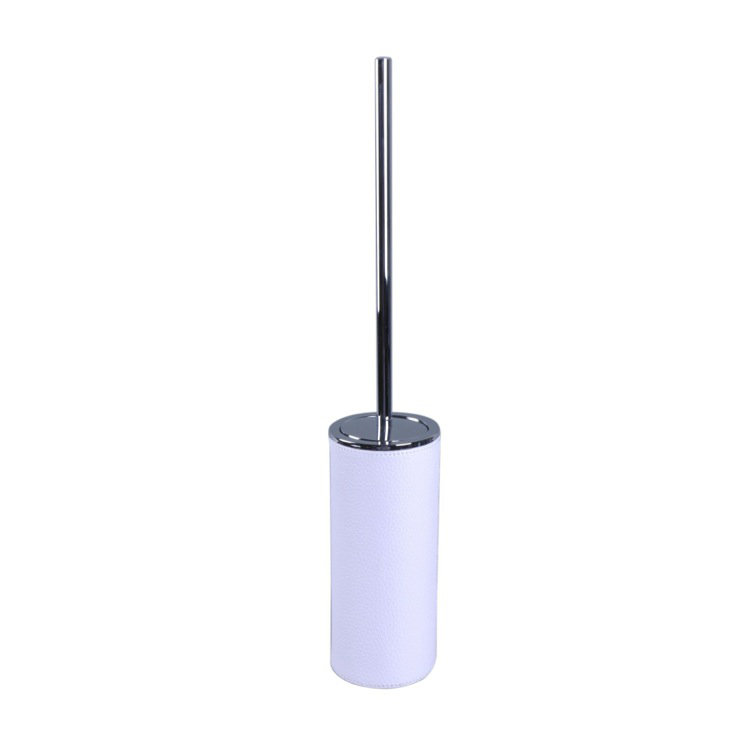 Brosse de toilette sur pied et porte-18.52 in. h Okanogan, Blanc