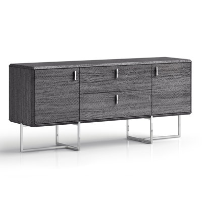 Commode combinée 2 tiroirs l 70 po