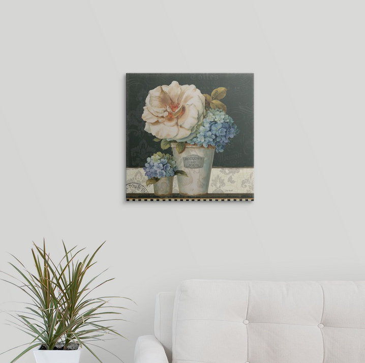 « ii » par lisa audit, impression French Vases, H 35 po x l 35 po x P 1,5 po, Toile