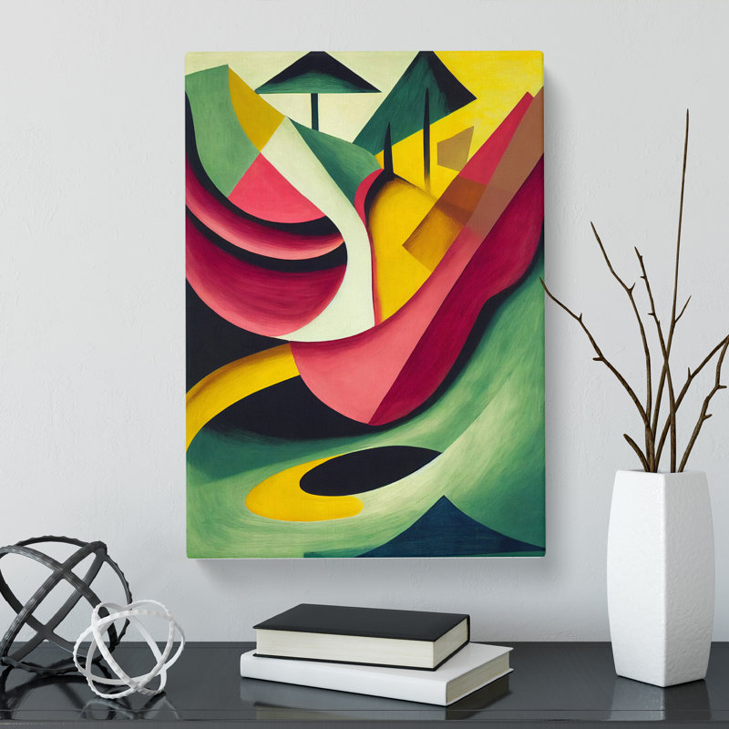 Abstract Meadow Landscape - Wrapped Canvas, 50cm H x 35cm W x 3cm D