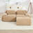 Boneless 82'' L Shape Sofa, Corduroy Sofa, Living Room Set, For Living Rooms Bedrooms-110957269