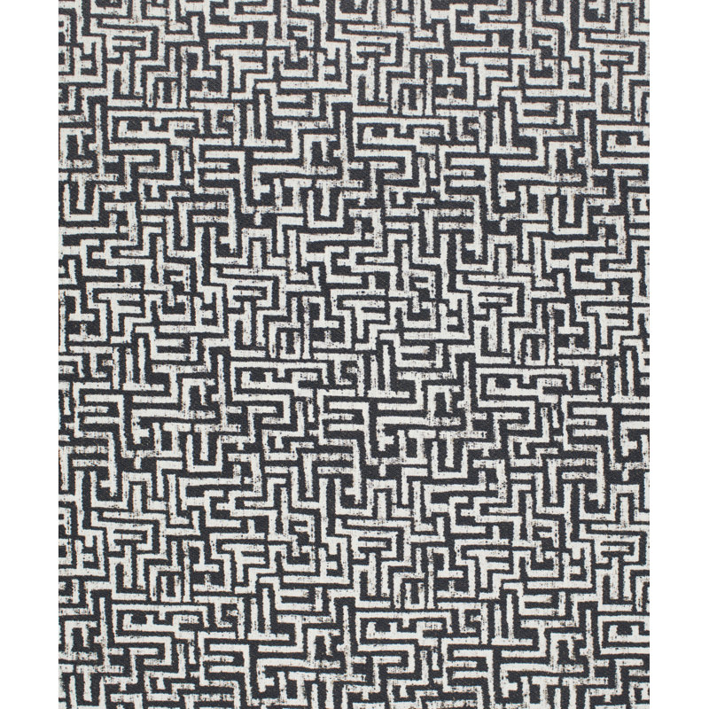 Rocky River Fabric, Gray/Black