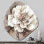 Décoration murale irrégulière en forme de nébuleuse pivoines grises sur branche III-110502788