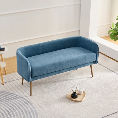 Banc rembourré en tissu pour chambre Dequarius
