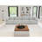 154.4'' Wide Modern Minimalist Pillow Back Sectional Sofa With 4-Seating