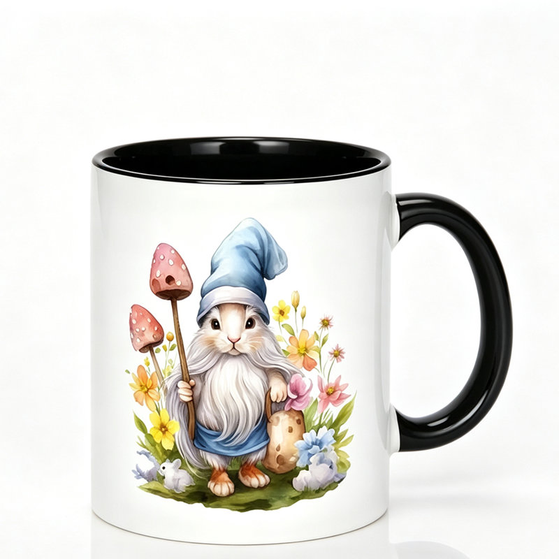 A Ceramic Coffee Mug Featuring a Happy Easter Design, Perfect for Tea, Milk, Or Water.