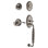Nostalgic Warehouse Classic Plate F Grip Handleset with Single Cylinder Deadbolt and Manor Lever