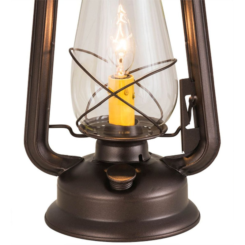 Hefley 1 - Light Mahogany Bronze Lantern Pendant