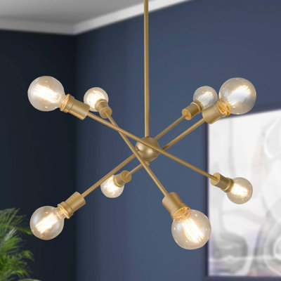 Abbiney 8 - Light Dimmable Sputnik Chandelier