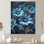 Monochromes bleu et gris marguerites brumeuses Photo II - marguerites Wall Art salon