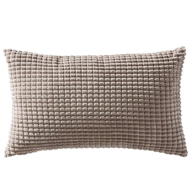 Housse de coussin Houndstooth, Taupe