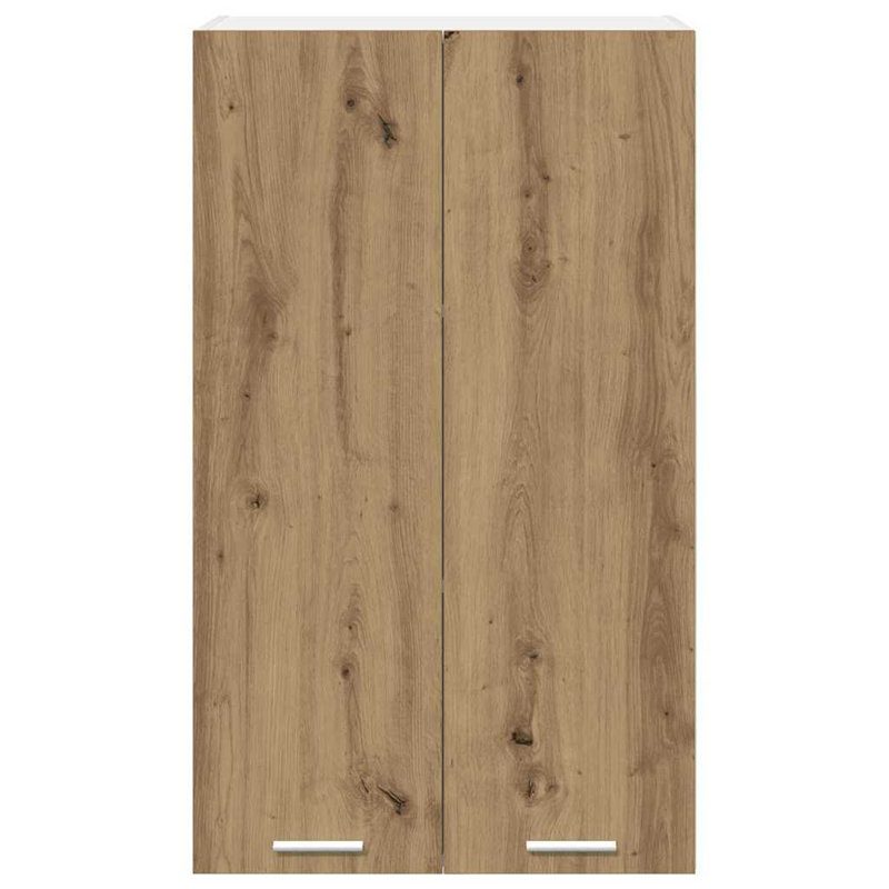 Vidaxl Hanging Cabinet Riga White 60 X 31 X 100 Cm Engineered Wood, 100cm H x 60cm W x 31cm D, Artisan Oak