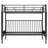 Twin Metal Bunk Bed with Multi-Function &amp; No Box Spring Needed, Black