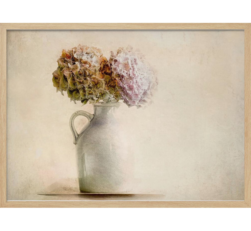 «Dry bouquet», art mural texturé encadré, Naturel, H 30 po x l 40 po