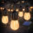 27ft 12-Bulb Solar Powered Outdoor Standard S14 LED String light Shatterproof