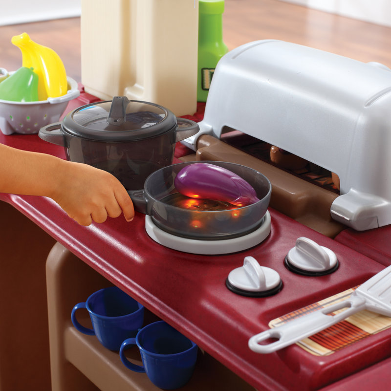 Grand Walk-In Kids Kitchen Set with Grill and Storage