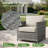 Briela 8 - Person Outdoor Seating Group with Cushions with Fire Pit table No Assembly Required-1799343711-1748488914