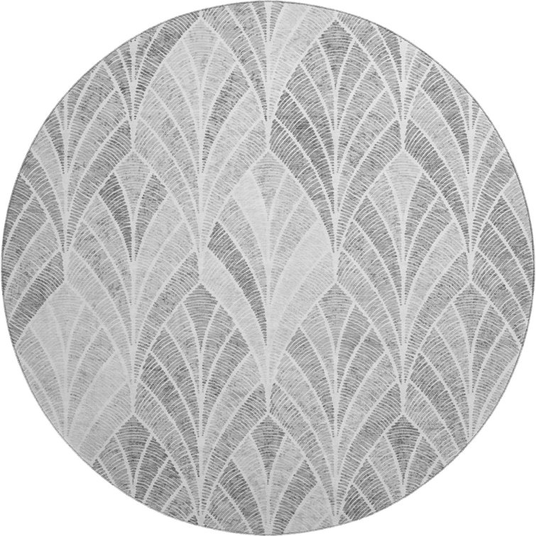 Premium Machine Washable Prisco Gray Rug