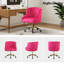 Chaise de travail en velours Doreen-1224989214