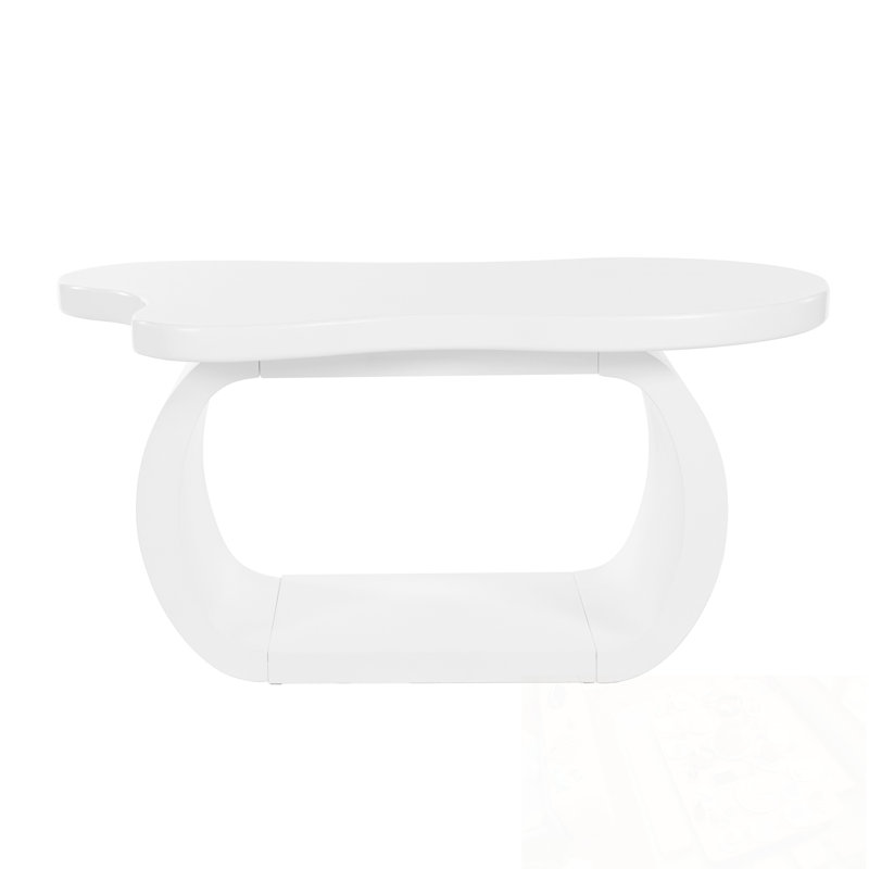 Nuage chabut avec tablette inférieure, Blanc